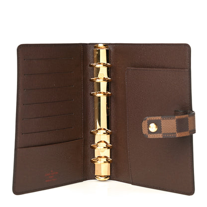 Louis Vuitton Damier Ebene Medium Ring Agenda Cover 5 of 13