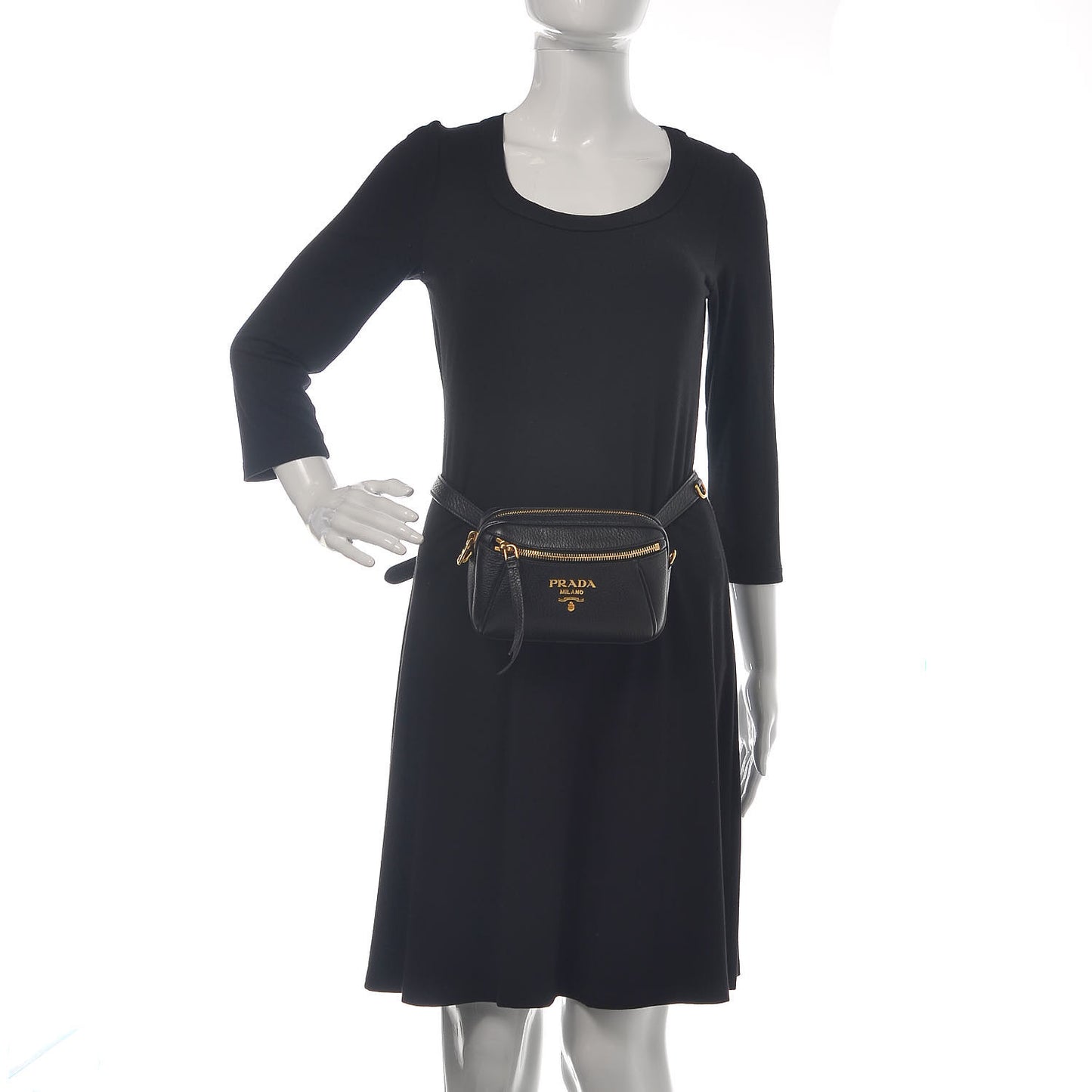 Vitello Daino Belt Bag Black