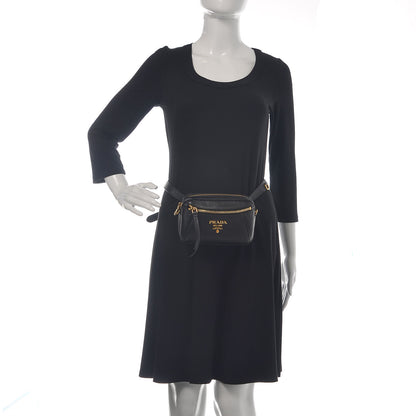 Prada Vitello Daino Belt Bag Black 2 of 10