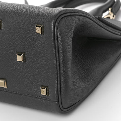Salvatore Ferragamo Hammered Calfskin Studio Bag 8 of 8