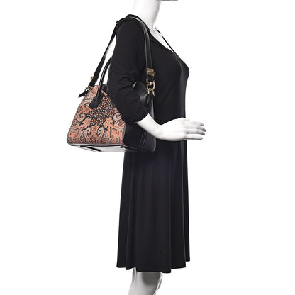 Givenchy Textured Coated Canvas Paisley Print Small Antigona Black 2 of 10