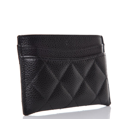 Chanel Caviar Quilted Card Holder Black 3 of 10