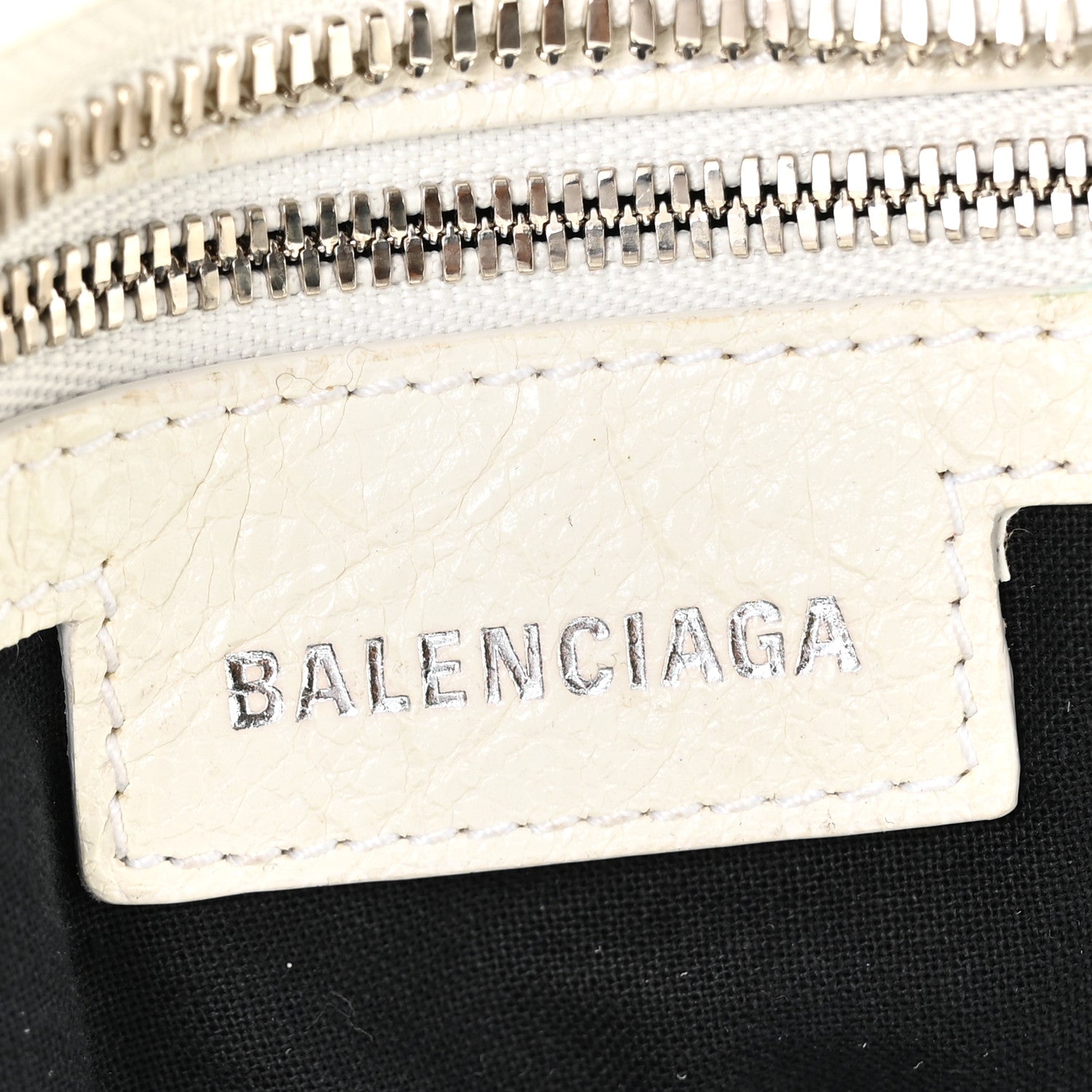 Balenciaga Agneau Arena Neo Cagole City Handbag Optic White 6 of 10