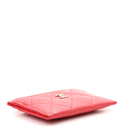 Chanel Caviar Quilted Card Holder Red 3 of 9