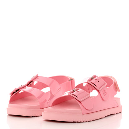 Gucci Rubber Mini Double G Womens Isla Dad Sandals 38 Wild Rose 3 of 10