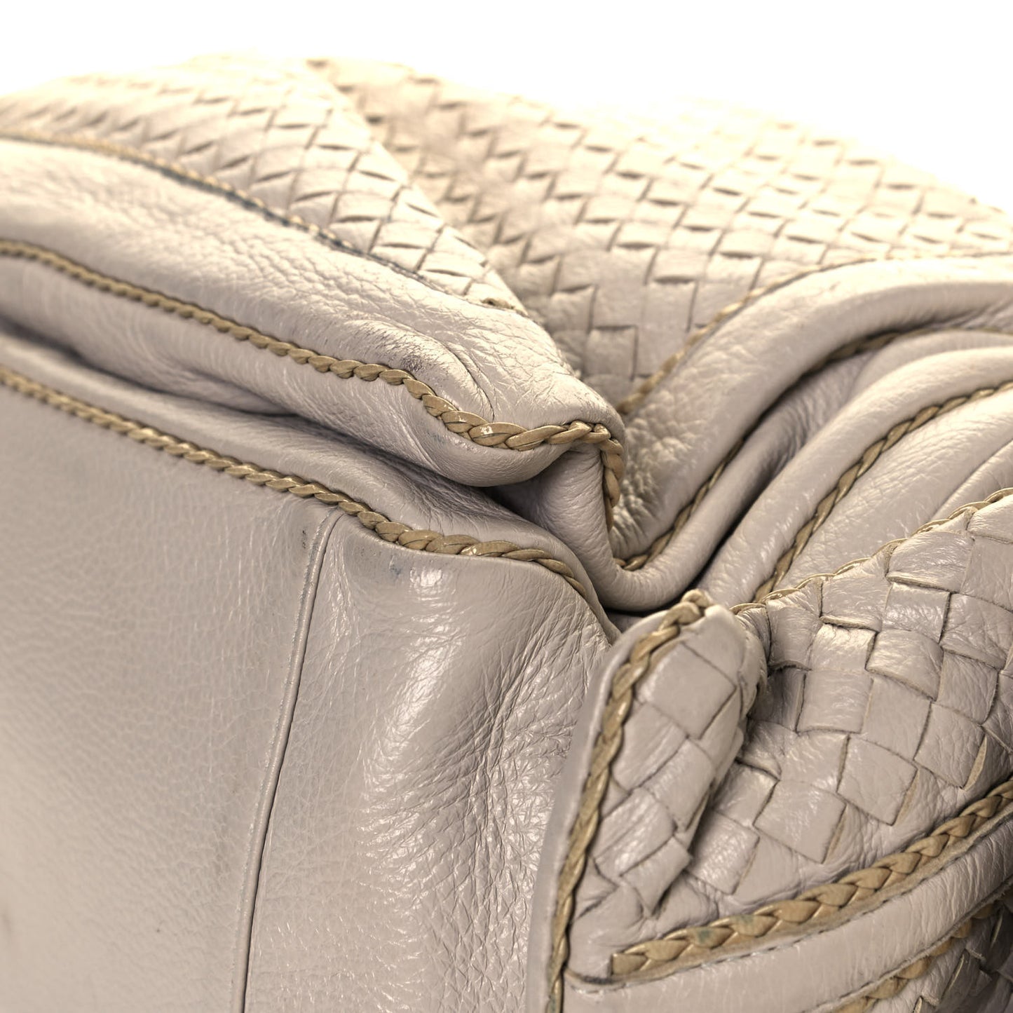 Nappa Intrecciato Cocker Hobo White