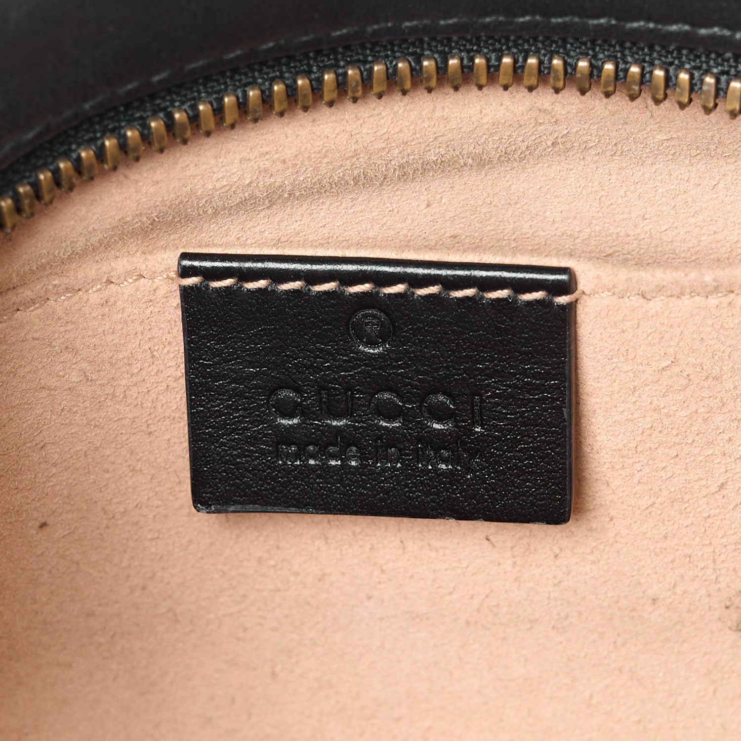 Gucci Calfskin Matelasse Small GG Marmont Chain Shoulder Bag Black 6 of 12