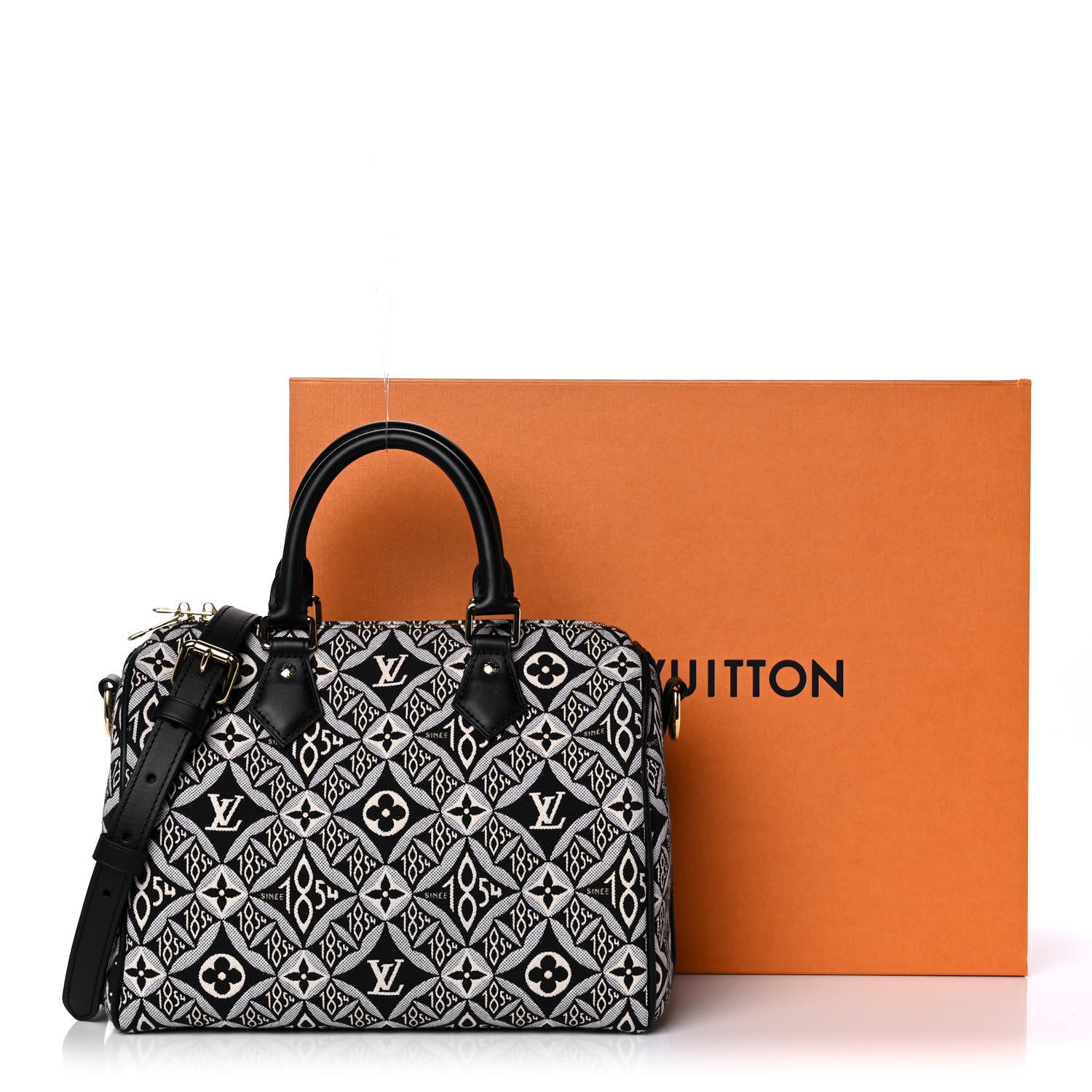 Louis Vuitton Jacquard Since 1854 Speedy Bandouliere 25 Grey 12 of 12