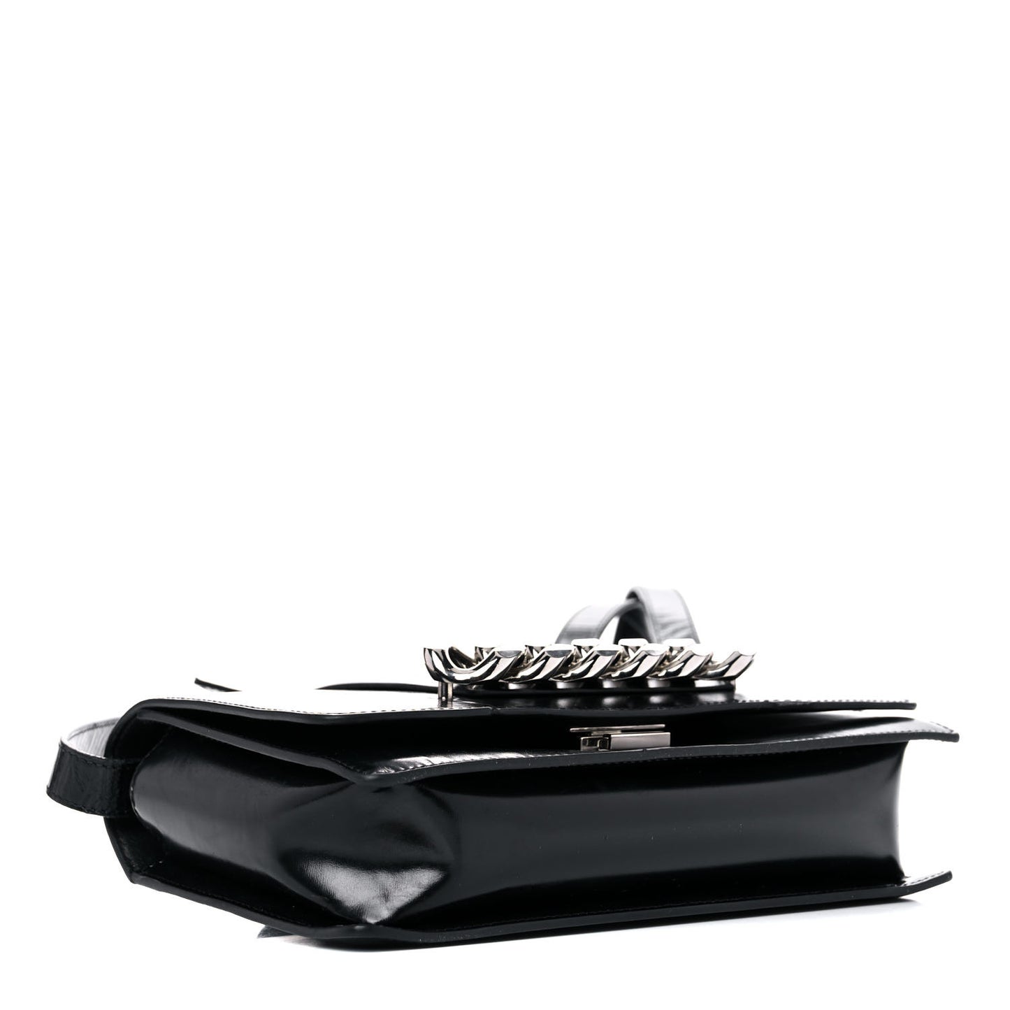 Calfskin Infinity Flap Bag Black