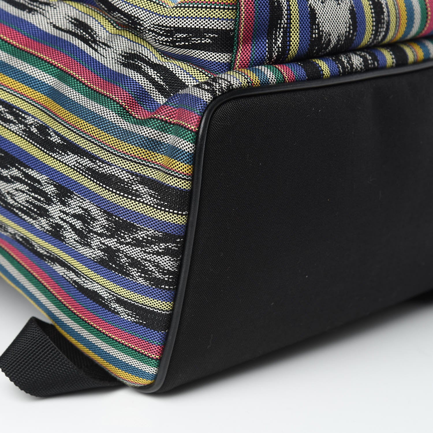 Saint Laurent Canvas Ikat City Backpack Multicolor 8 of 9
