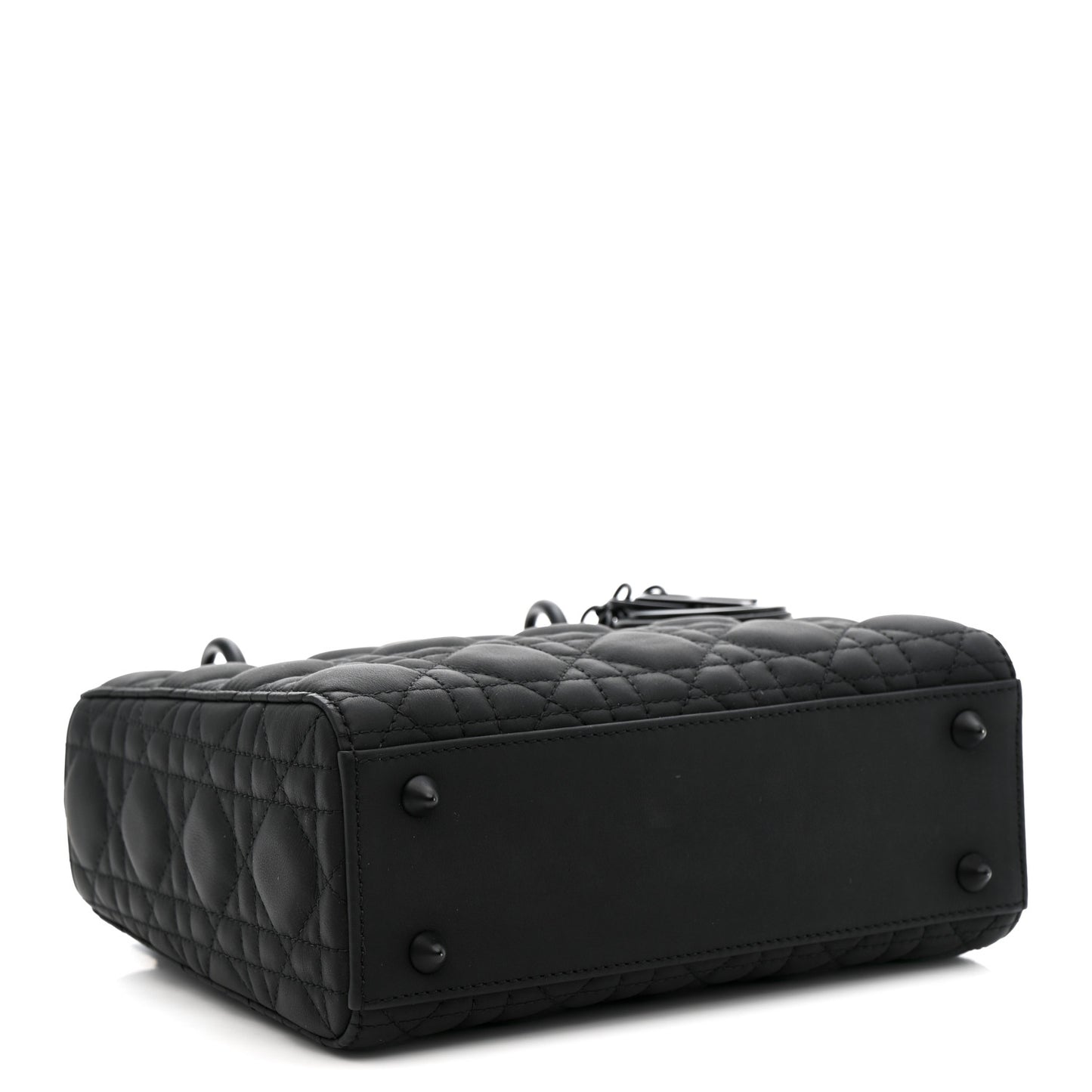 Ultra Matte Calfskin Cannage Small My ABCDior Lady Dior Black