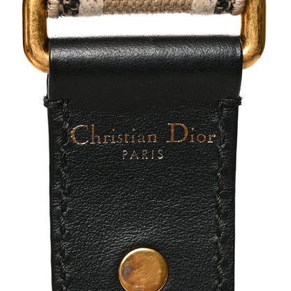 Christian Dior Canvas Embroidered Shoulder Strap Beige 3 of 4