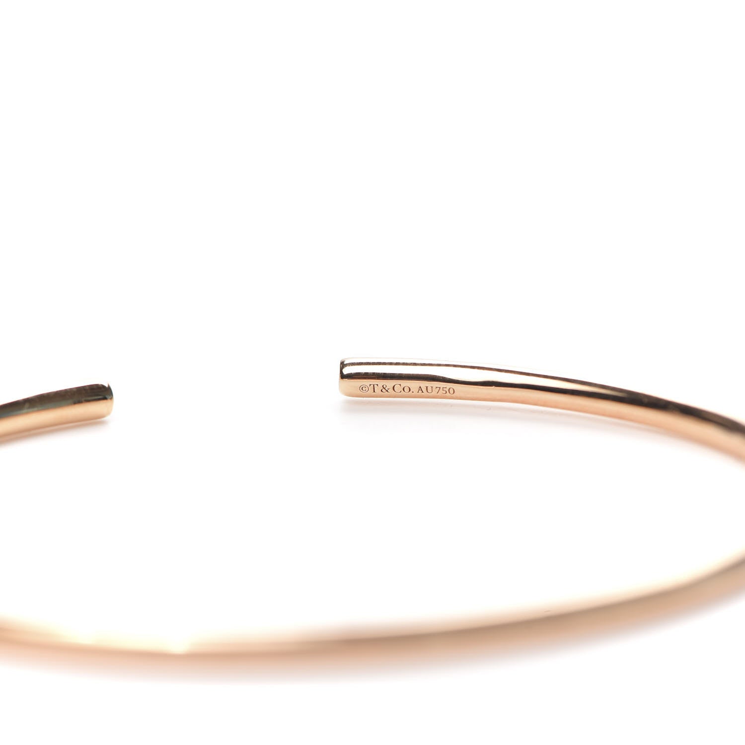 Tiffany 18K Rose Gold Tourmaline Sparklers Wire Bracelet 4 of 5