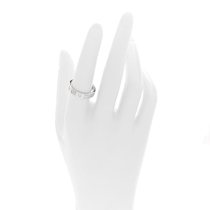 Gucci 18K White Gold Diamond Icon Band Ring 56 7.5 2 of 5