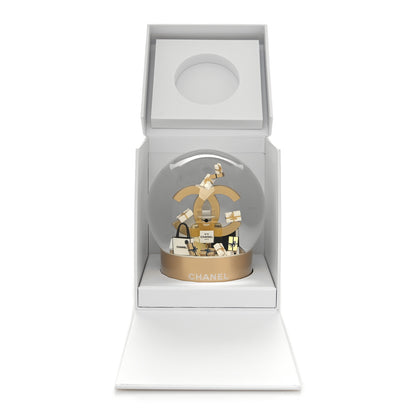 Chanel Glass CC Shopping Bag Snow Globe Gold 9 of 9