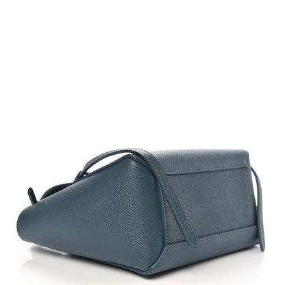 Celine Grained Calfskin Nano Belt Bag Abyss Blue 5 of 9