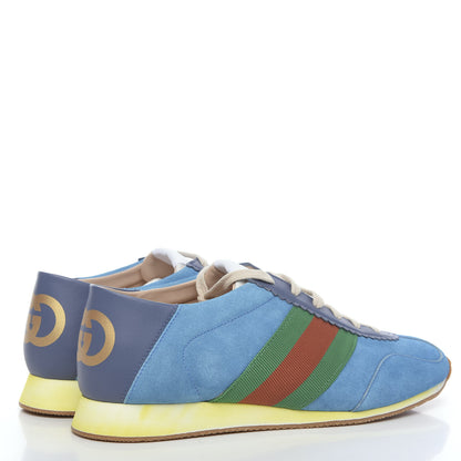 Gucci Suede Web Womens Rocket Sneakers 41 Bright Splash Thunder 4 of 9