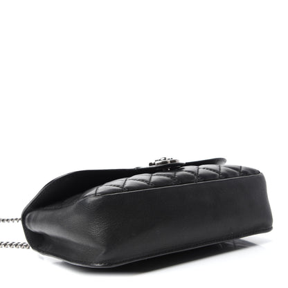 Chanel Calfskin Stitched Quilted Flap Black 4 of 12