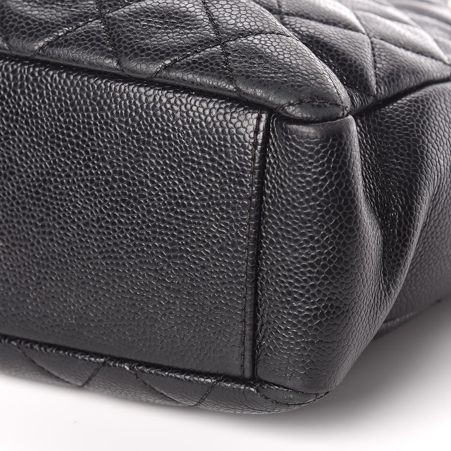 Chanel Caviar Quilted Petit Shopping Tote PST Black 10 of 10