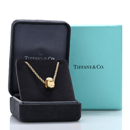 Tiffany 18K Yellow Gold Paloma Picasso Groove Pendant Necklace 5 of 5