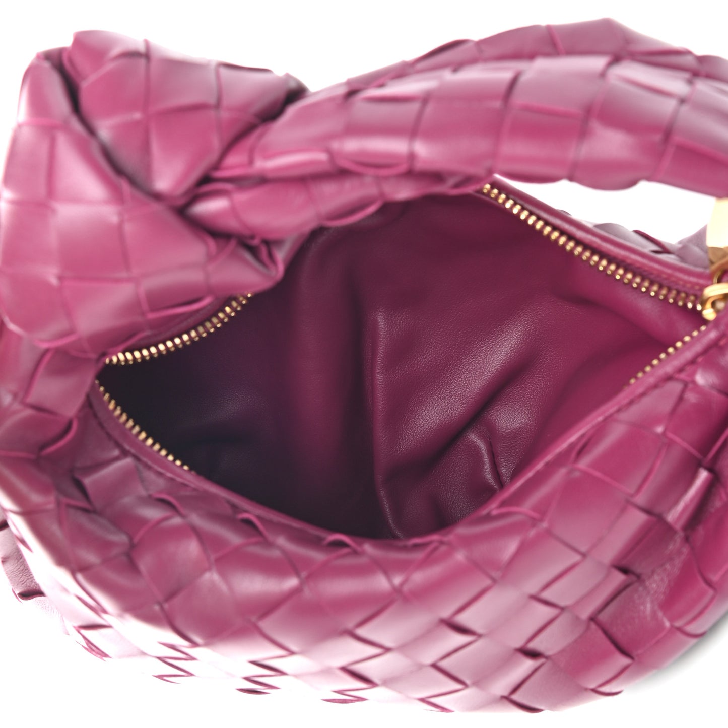 Nappa Intrecciato Mini Jodie Cinnabar