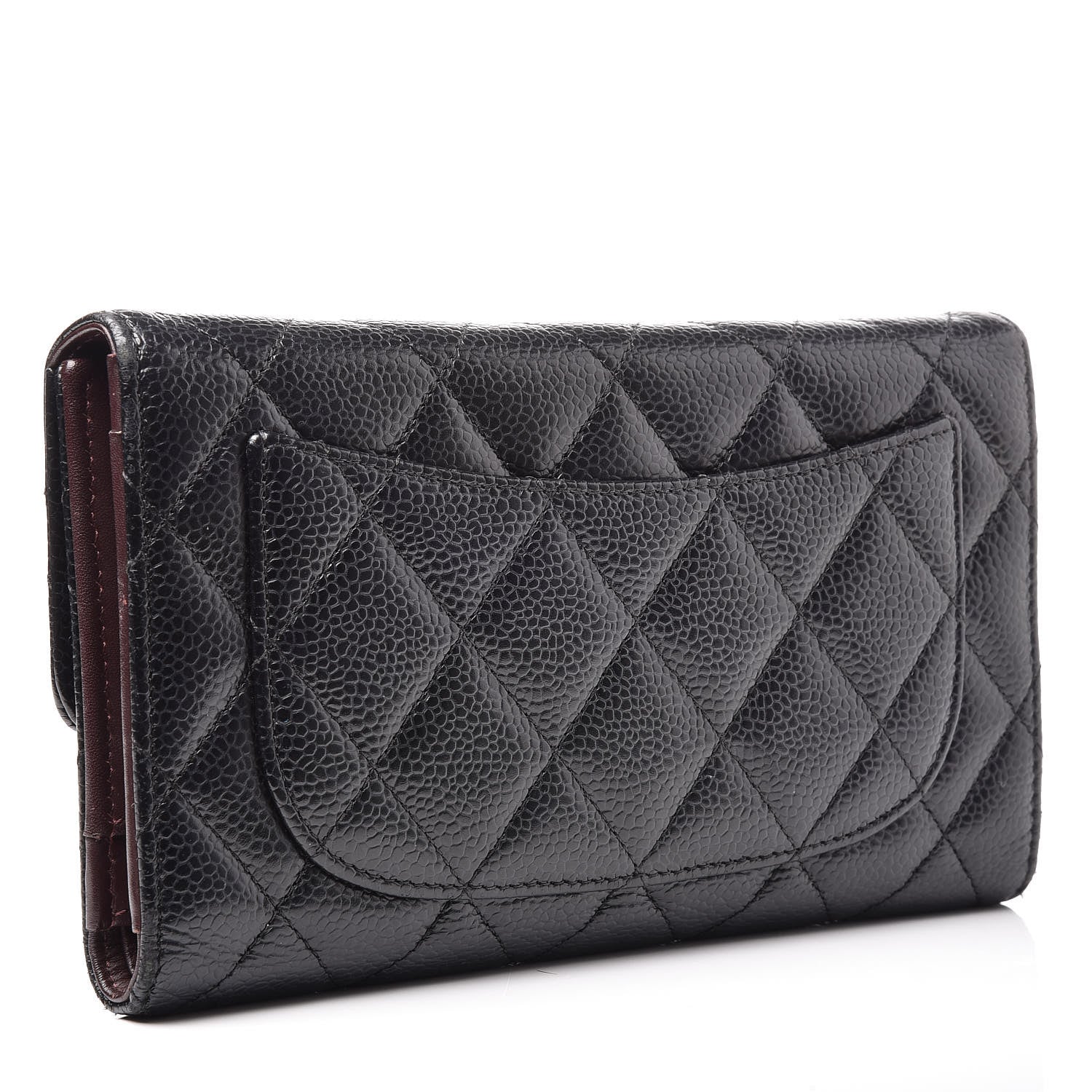 Chanel Caviar Quilted Large Flap Wallet Black 3 of 8