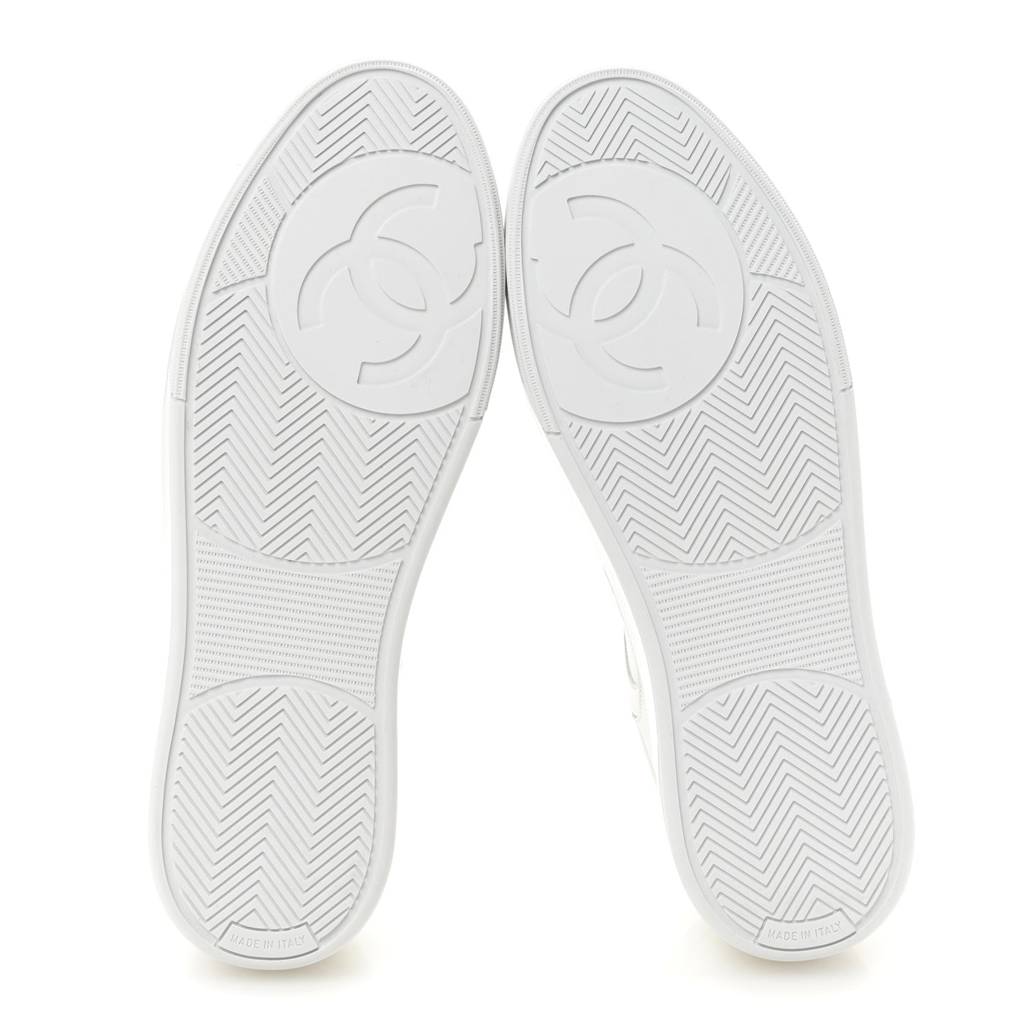 Calfskin Mens CC Sneakers 43 White