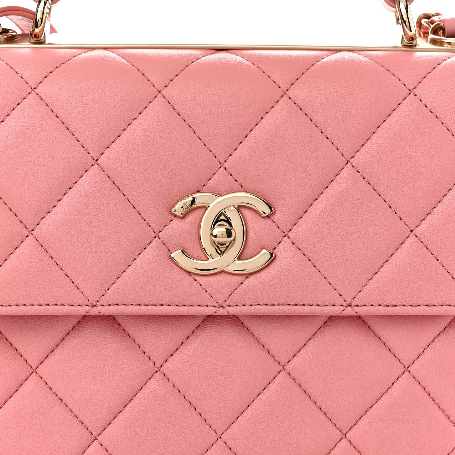 Chanel Lambskin Quilted Small Trendy CC Flap Dual Handle Bag Pink 9 of 12