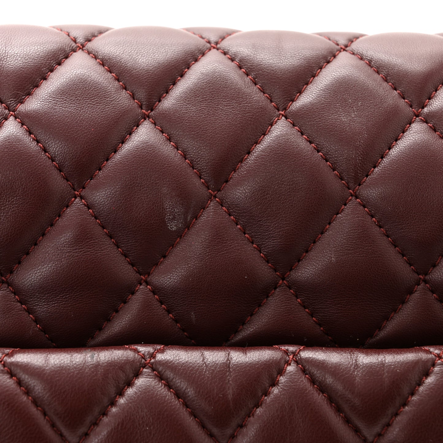 Lambskin Jumbo Coco Rain Flap Bordeaux