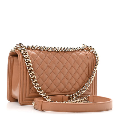 Chanel Caviar Quilted Medium Boy Flap Brown 2 of 10