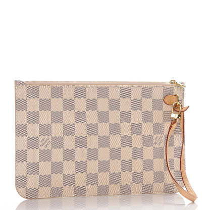 Louis Vuitton Damier Azur Neverfull MM GM Pochette 3 of 7