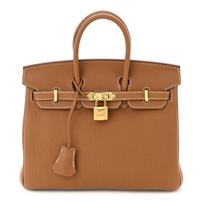 Hermes Togo Birkin 25 Gold 1 of 10