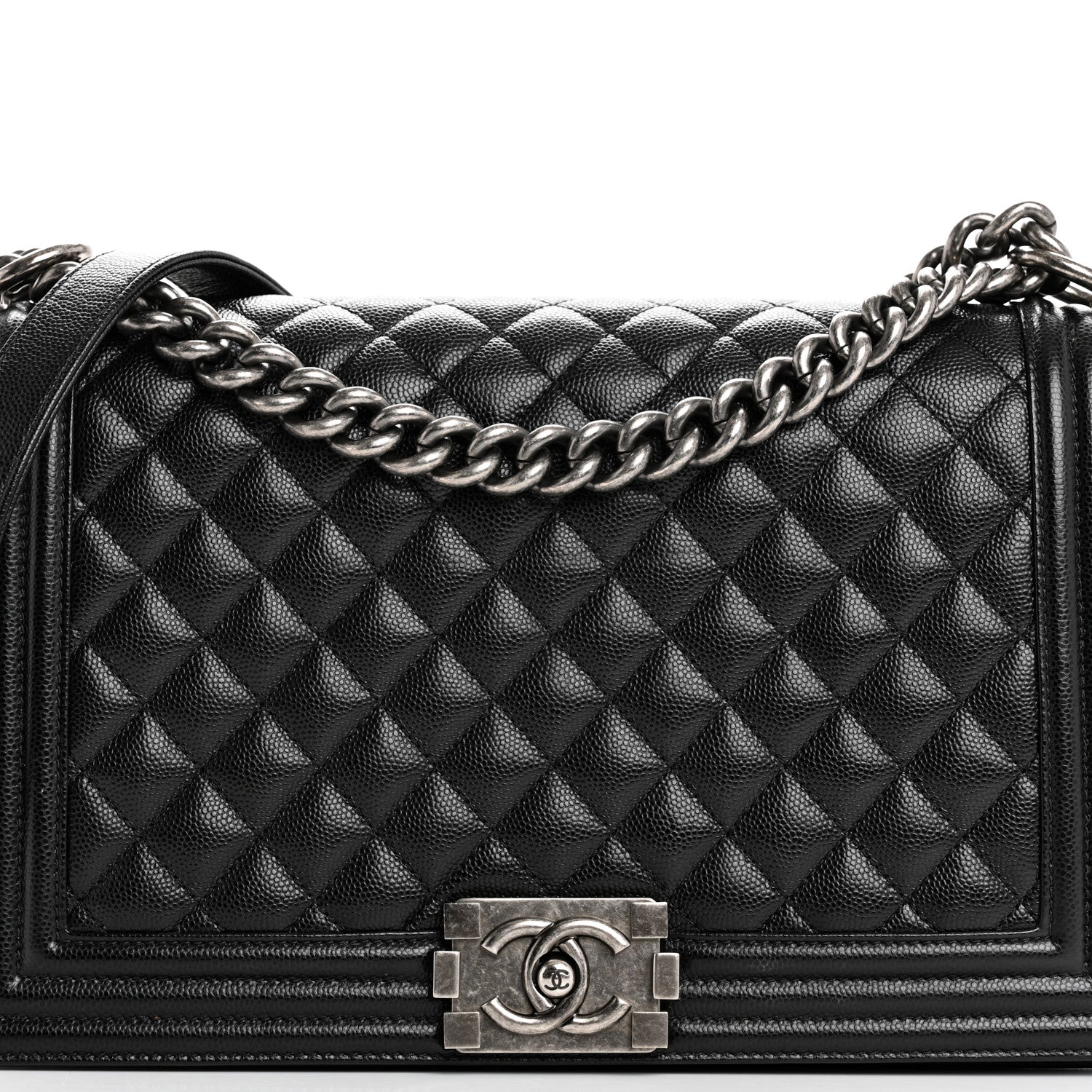 Chanel Caviar Quilted New Medium Boy Flap Black 8 of 10