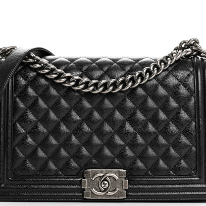 Chanel Caviar Quilted New Medium Boy Flap Black 8 of 10