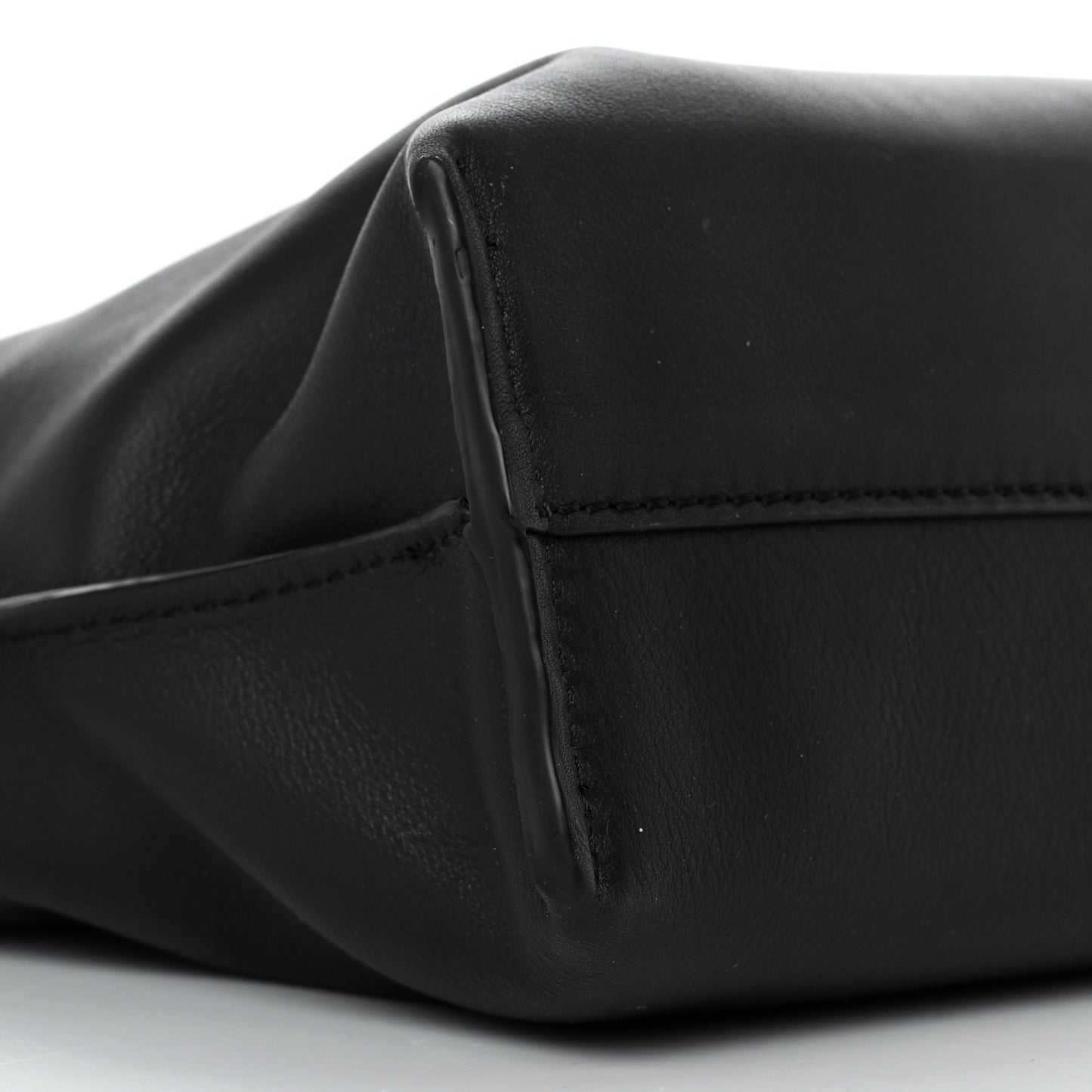 Calfskin Mini Flamenco Knot Clutch Black