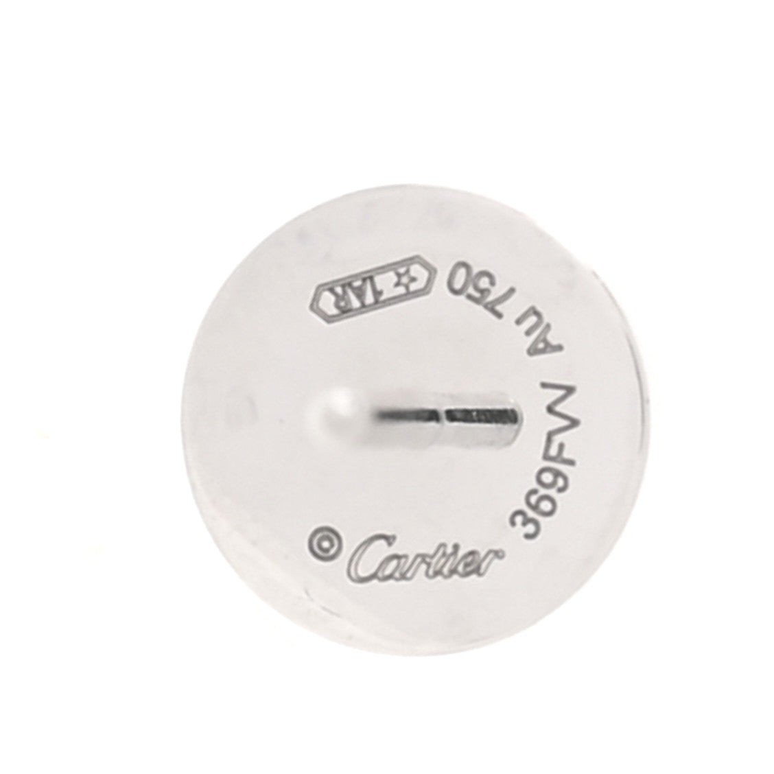 18K White Gold LOVE Earrings