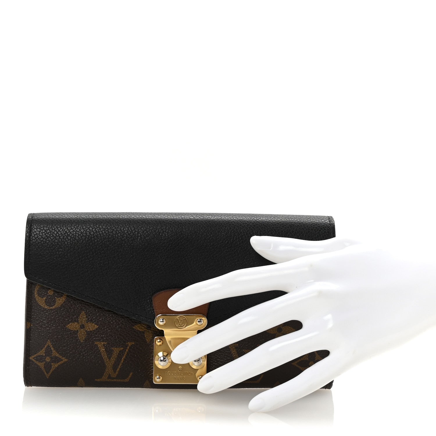 Louis Vuitton Monogram Pallas Wallet Black 2 of 6