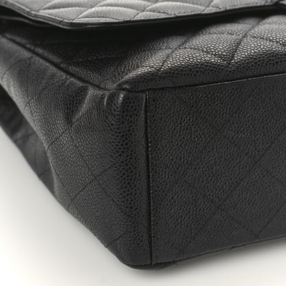 Chanel Caviar Quilted Maxi Double Flap Black 9 of 11