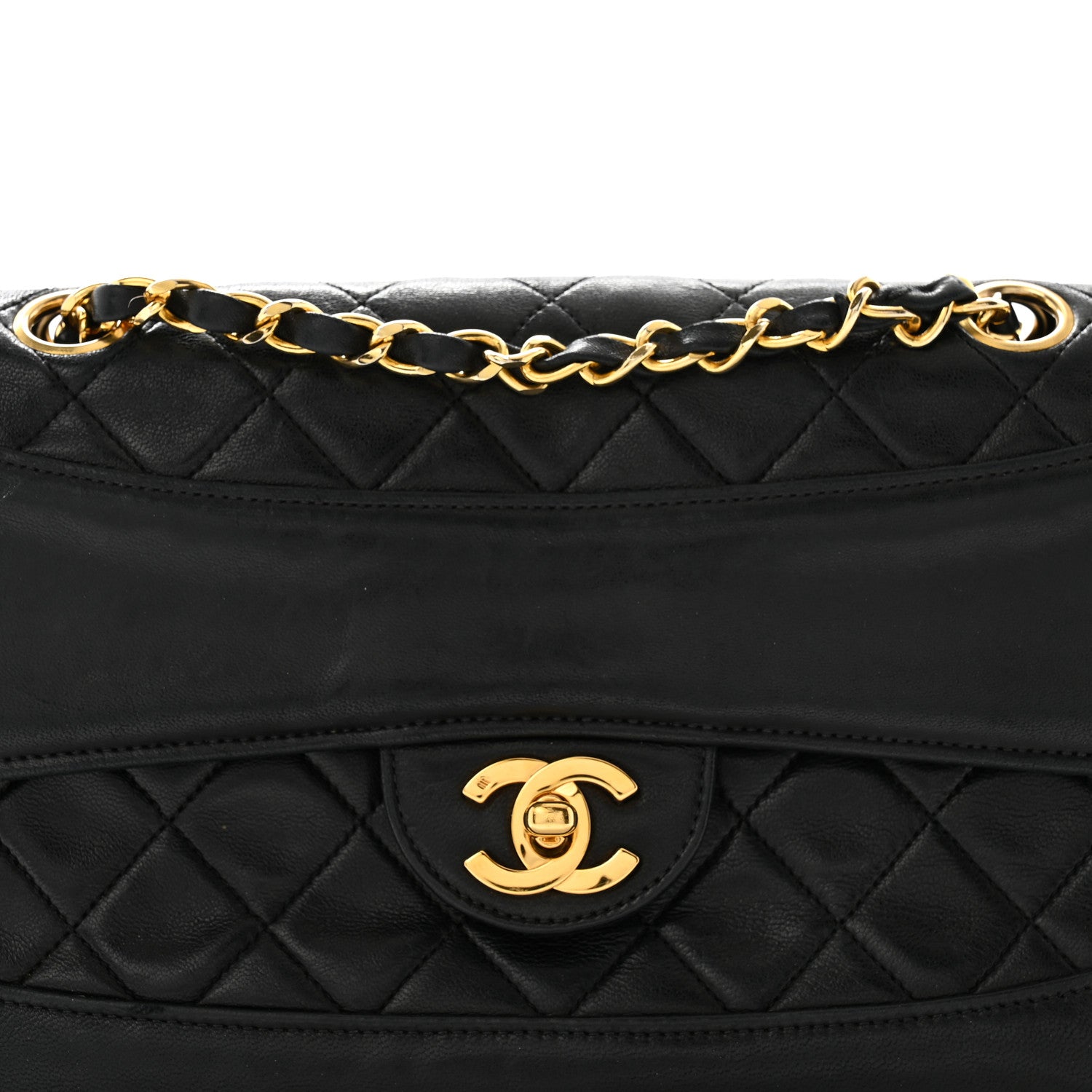 Chanel Lambskin Quilted Small Single Flap Black 10 of 15