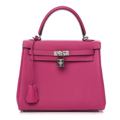Hermes Togo Kelly Retourne 25 Rose Pourpre 1 of 8