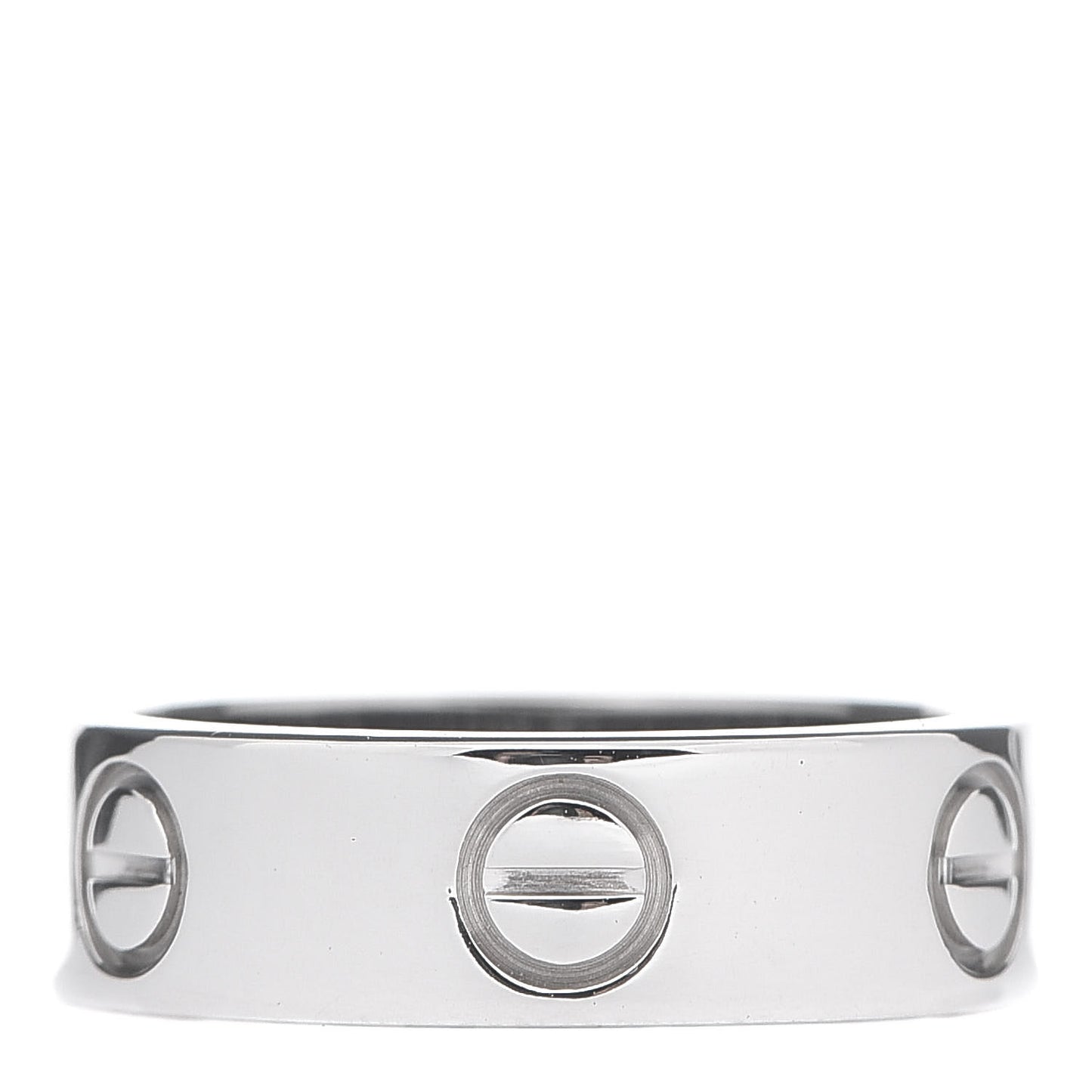 18K White Gold 5.5mm LOVE Ring 49 4.75