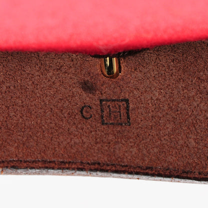 Hermes Vache Calfskin Toile Herbag TPM Red Orange 7 of 9