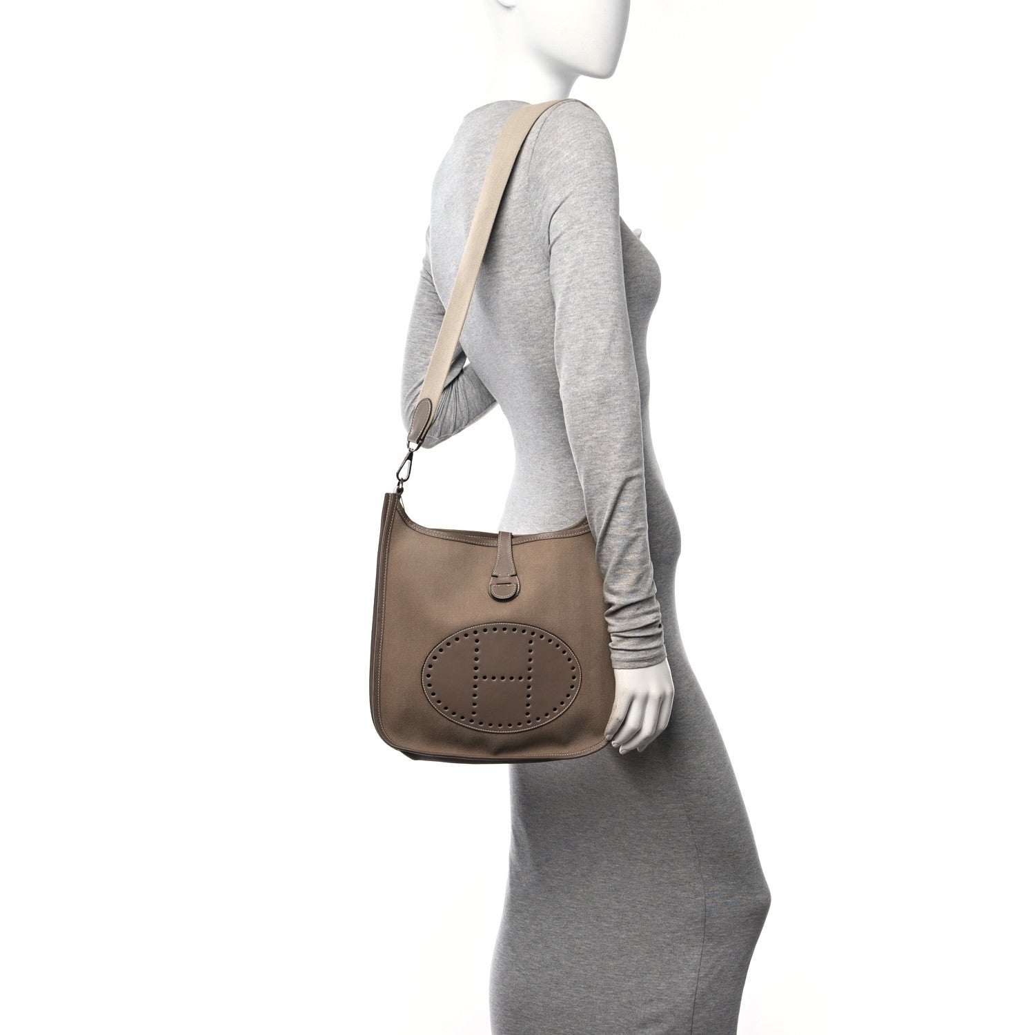 Hermes Toile Swift Evelyne II PM Etoupe 2 of 11