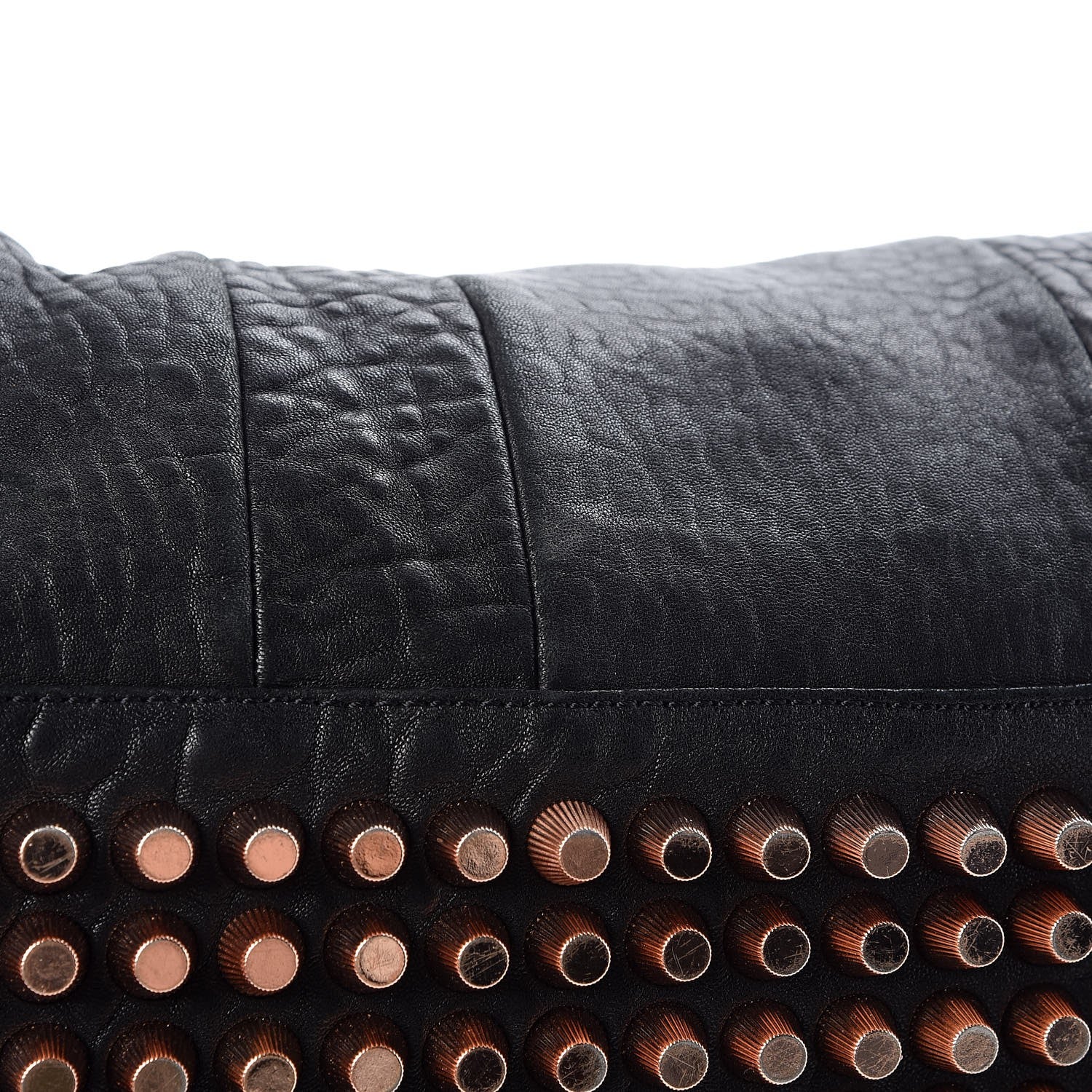 Alexander Wang Pebbled Lambskin Rocco Black Rose Gold Hardware 7 of 7