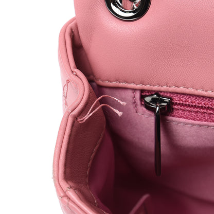 Chanel Lambskin Quilted Small CC Crossing Flap Pink 11 of 11