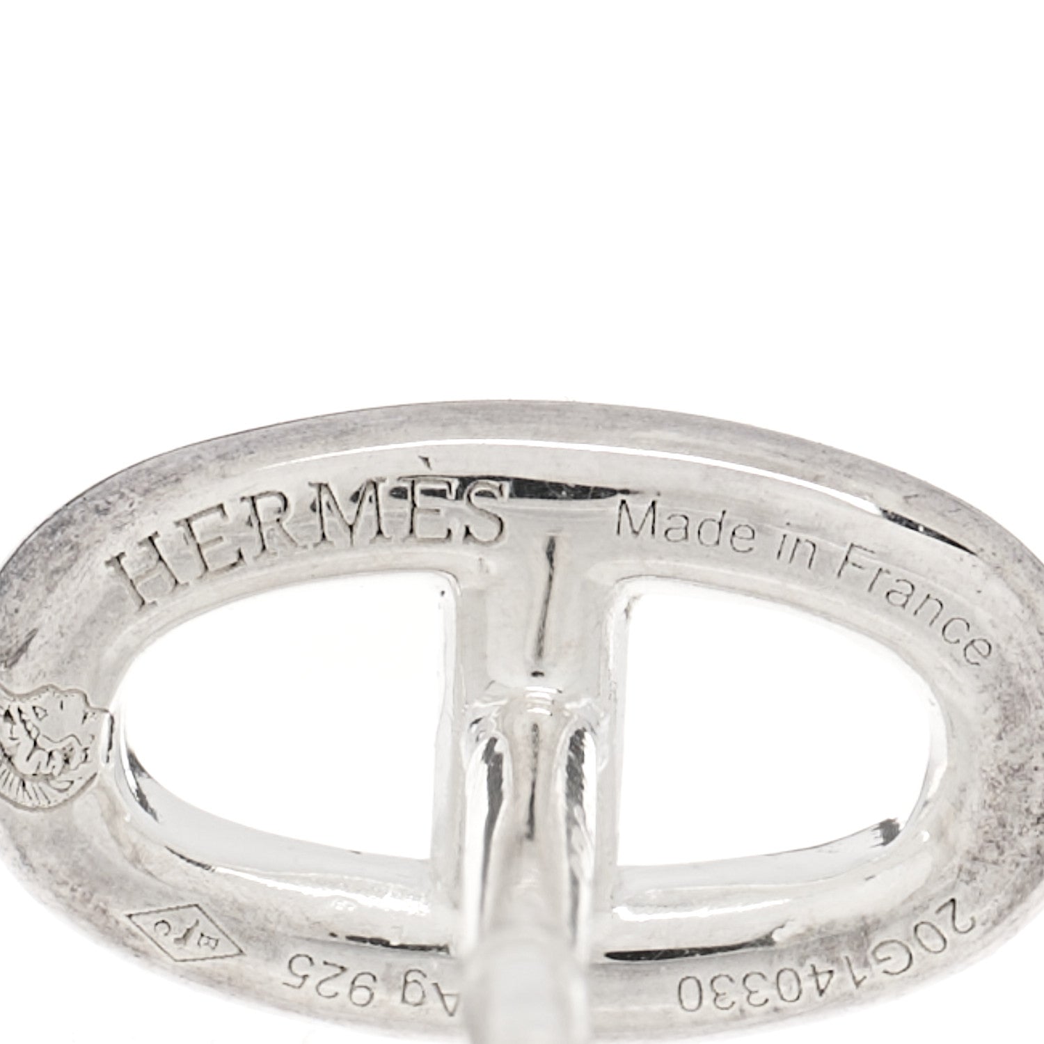 Hermes Sterling Silver TPM Farandole Earrings 4 of 4