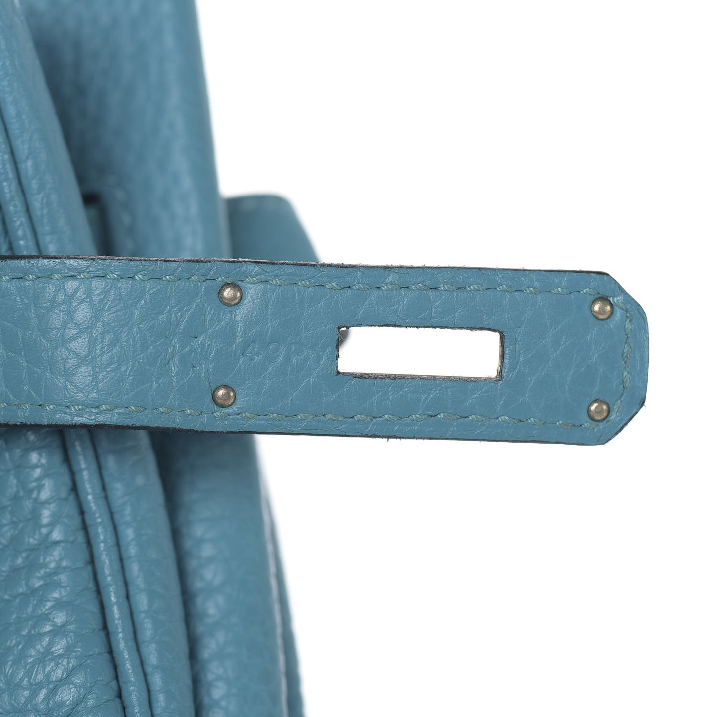 Taurillon Clemence Birkin 35 Turquoise