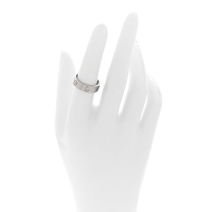 Cartier 18K White Gold 5.5mm LOVE Ring 53 6.5 2 of 4
