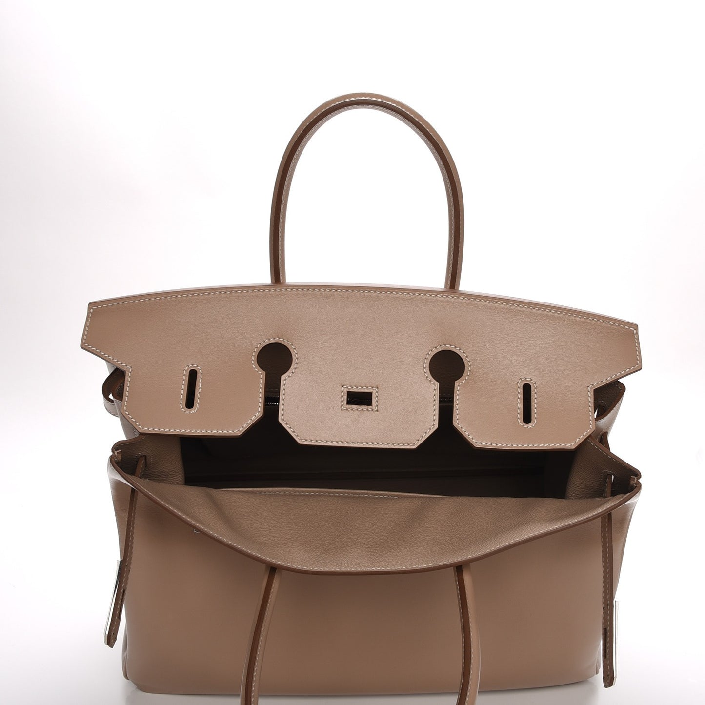 Tadelakt Guilloche Birkin 35 Argile