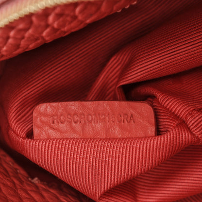 Burberry Signature Grain Calfskin Check Embossed Small Chichester Crossbody Clutch Bag Rose Pink 8 of 8